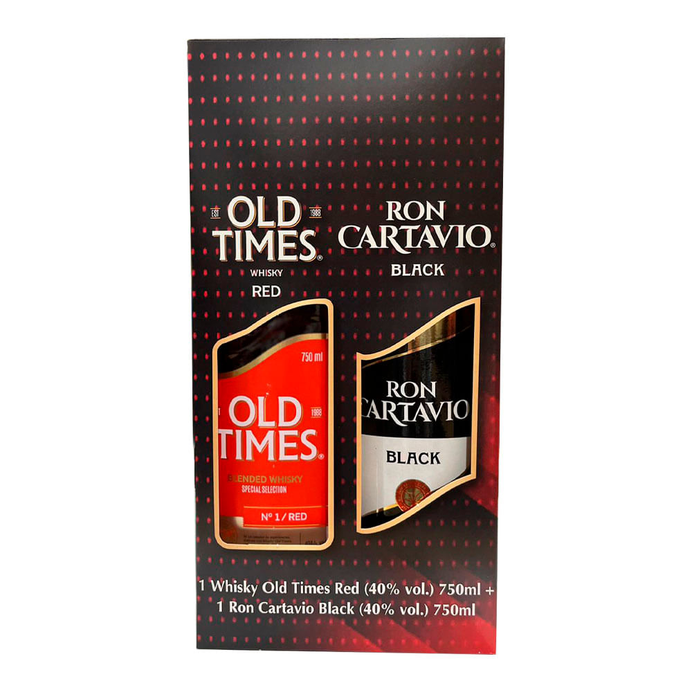 Pack Ron CARTAVIO Black 750mL + OLD TIME 750mL