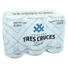 [PRBEBACVDR01] Cerveza TRES CRUCES LIGHT SIX PACK 473mL